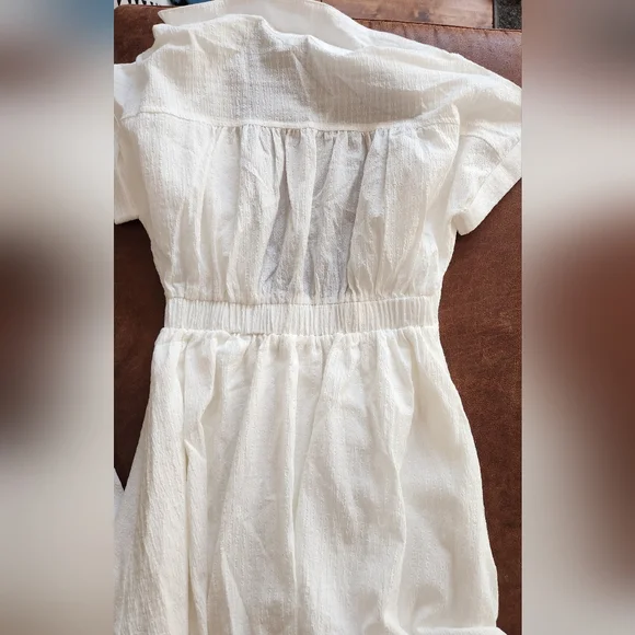 NWT! Lulus Adorable Impression White Midi Dress With Pockets - Picture 7 of 9